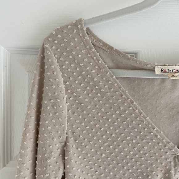 Textured wrap top - Picture 3 of 4